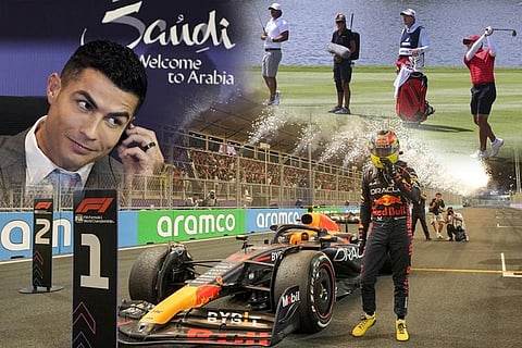 Saudi Arabia has entered multiple sports in the past year. Picture collage by Deepak Kumar