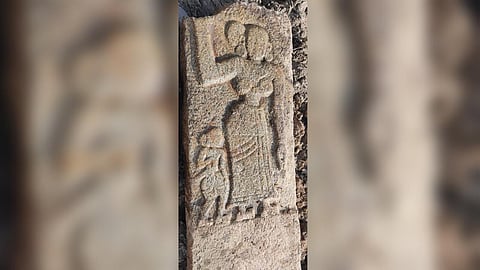 Mahasati Statue found in Kampli.