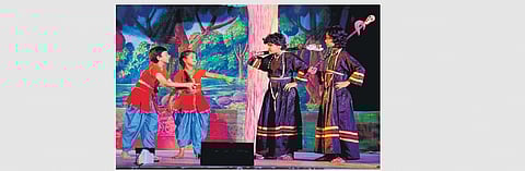 Artistes staging a play during the Nandi Natakotsavam I Express