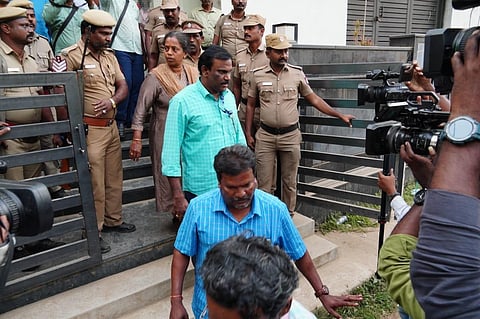 A few documents were seized during the raid at Tiwari’s office | Express