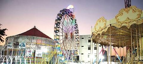 A file image of Numaish at Nampalli in Hyderabad