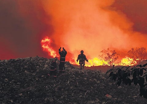 The Brahmapuram dumpyard, with its huge deposit of plastic waste, caught fire on March 2 and kept smouldering for the next 12 days.