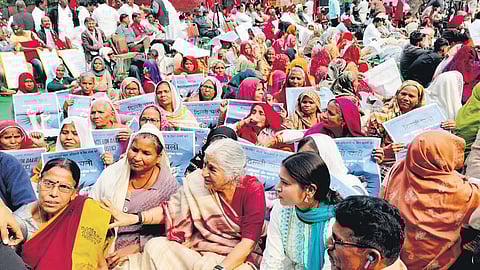 Against govt atrocities towards Dalits...