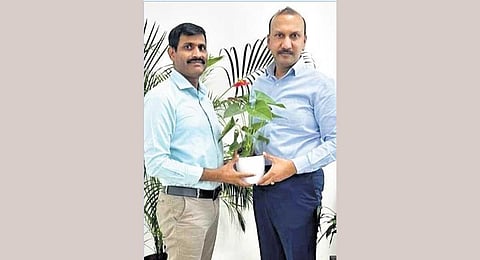 V Lacchi Reddy reports for duty by meeting Revenue department principal secretary Navin Mittal on Monday