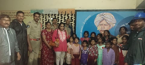 Police rescue 20 children after rains inundate orphanage in Rajahmundry