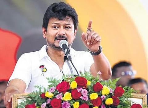 Udhayanidhi Stalin had kicked up a row by giving a call to eradicate Sanatana Dharma (File Photo | Express)