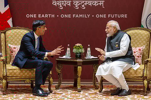 Wrapping up the FTA talks will give both leaders something to show in front of their electorates (Photo | PTI)