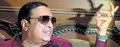 Expelled JDS leader CM Ibrahim addresses the media in Bengaluru. (Photo | Nagaraja Gadekal)