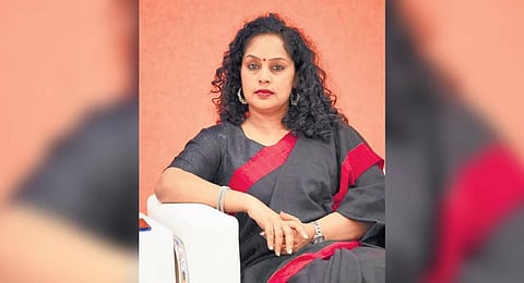 Nisha Retnamma, a former journalist and the founder of Chinar Global Academy in Dubai.