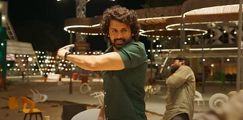 A scene from the trailer of the 'Extra Ordinary Man'