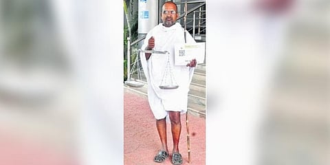 Ramesh, an independent candidate, filed nomination for the by-election on Tuesday | Express