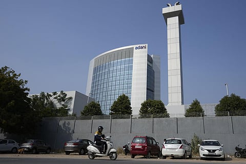 Adani Corporate House in Ahmedabad. (Photo | AP)