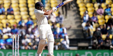 Indian captain Rohit Sharma in action on Day 2 of Nagpur Test. (Phot | PTI)