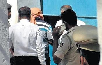 Accused Gopal Das being taken to Jharsuguda sub-jail on Monday | Express