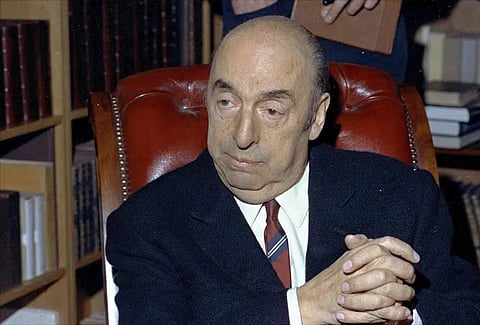 In this October 21, 1971 file photo, Nobel Prize winning poet Pablo Neruda sits in Paris France. Neruda was awarded his Nobel in 1971. (Photo | AP)