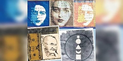 Artworks displayed at the exhibition' Being Together', that is ongoing at the White Space Studio till February 20