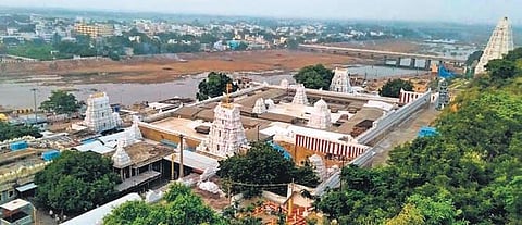 Aerial view of Srikalahasti temple . (File Photo | EPS, Madhav K)