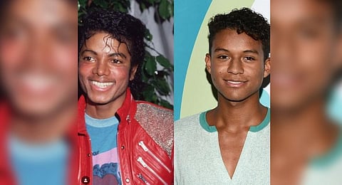 Singer Jaafar Jackson (R), the 26-year-old nephew of 'King of Pop' Michael Jackson (L). (Photo | Instagram)