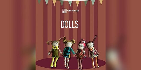 The comfort dolls, priced at `800 each, hope to help buyers ferry through anxious and fearful times, say Oh Scrap Madras founders. (Photo | Oh Scrap Madras Instagram)