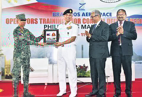 Indian Navy chief Admiral Hari Kumar during the valedictory ceremony. (Photo | Express)