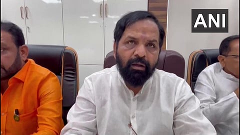 Shiv Sena (Shinde faction)'s chief whip Bharat Gogawale. (Photo | ANI Twitter)