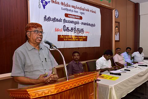 Autonomous panel must be formed to appoint SC, HC judges: Retired Justice K Chandru