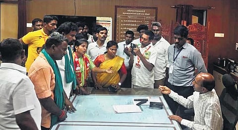 Members of NTK filing complaint to the returning officer| Express