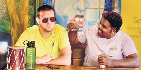 Rivkatovich Salavat with Anish P H in Fort Kochi | A Sanesh