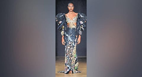 Rahul Mishra held the fashion presentation of his latest collection, Cosmos, as part of the Paris Haute Couture Week. (File Photo)