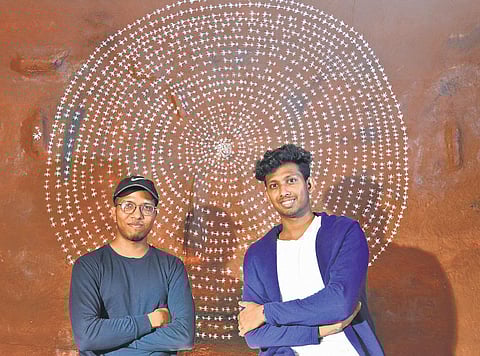 Warli artists from Maharashtra Vayeda Brothers.(Courtesy | Vedaya Brothers)