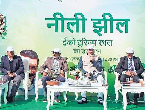 Neeli Jheel has been developed as an eco-tourism site for which eco-friendly material has been used in all the facilities made for tourists.