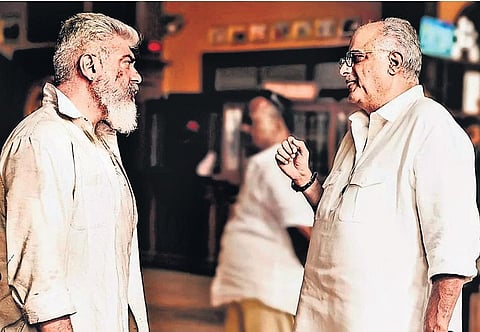 On the set of 'Thunivu'