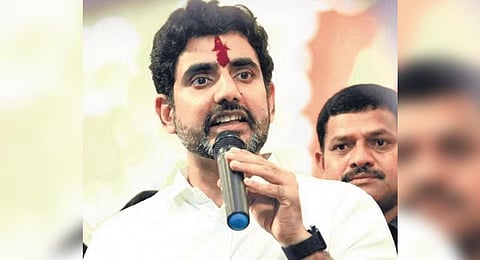 TDP general secretary Nara Lokesh