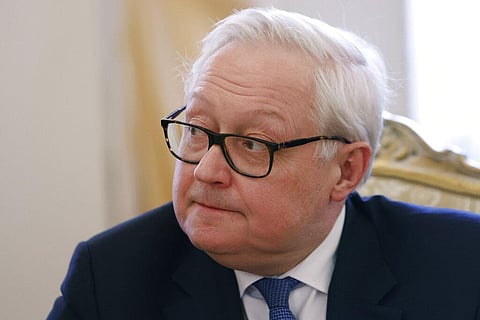 Russian Deputy Foreign Minister Sergei Ryabkov attends a meeting in Moscow, Russia, Tuesday, March 15, 2022. (File Photo | AP)