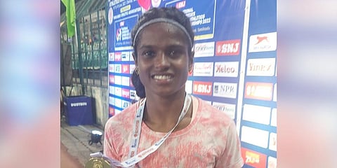 Aishwarya Babu. (Photo | Athletics Federation of India Twitter)