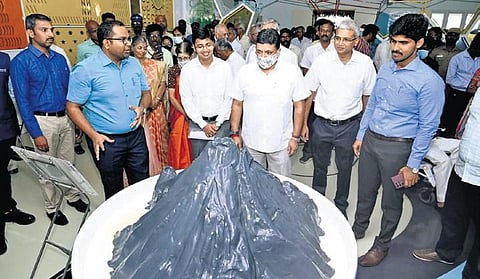 Finance Minister PTR Palanivel Thiaga Rajan inaugurated experimental science centre, developed by GD Naidu Charities, in Coimbatore on Tuesday | Express