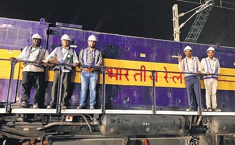 NTPC authorities revive the coal received from SCCL in Ramagundam on Thursday