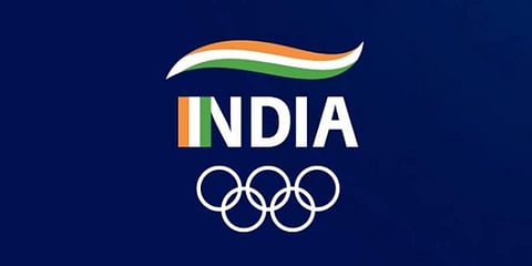 Indian Olympic Association logo.