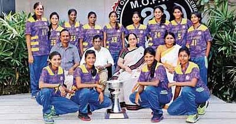 MOP Vaishnav College for Women basketball team. (File photo)