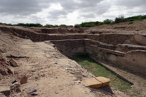 A file photo of the Dholavira archaeological site at Khadirbet in Gujarat's Kutch district