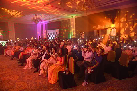 The concert began with a fiery up-tempo composition New Beginnings.