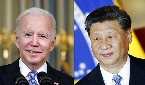 This combination image shows U.S. President Joe Biden, (L), and China's President Xi Jinping. (File Photo | AP)