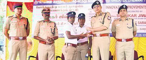 Commissioner Shankar Jiwal inaugurated six speed display boards, 45 variable message system boards, 139 police umbrellas and 170 remote-controlled signals