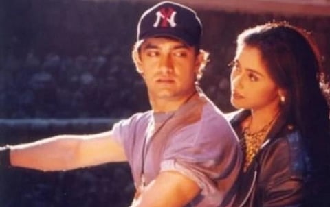Bollywood actors Aamir Khan and Rani Mukerji in the movie 'Ghulam' (Photo | IANS)