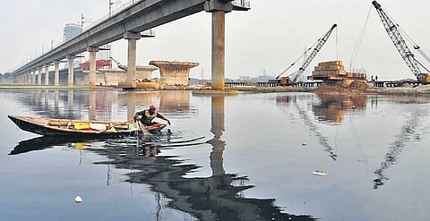 Image used for representational purpose. Discharge of waste from sewage makes Yamuna the most polluted river
