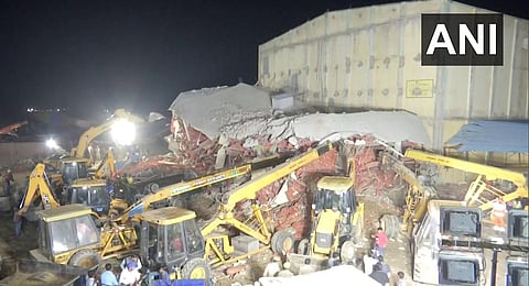 Twenty-one people have been rescued so far and 10 of them have died. (Photo | ANI)