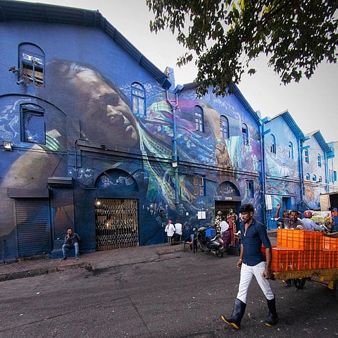 Andha Ras' mural at Mumbai Urban Art Festival 2022-2023 (Image : Start foundation's Instagram handle)