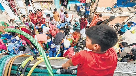 Water crisis in NDMC area due to low supply