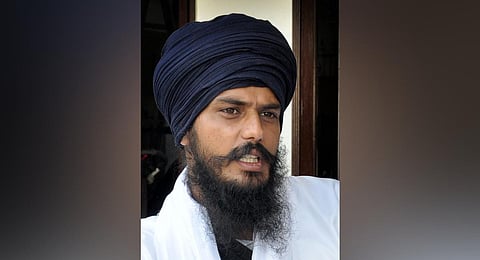 Pro-Khalistani activist and chief of Waris Punjab De, Amritpal Singh. (Photo | PTI)