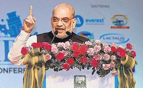 Amit Shah at 49th Dairy Industry Conference in Gandhinagar on Saturday | PTI